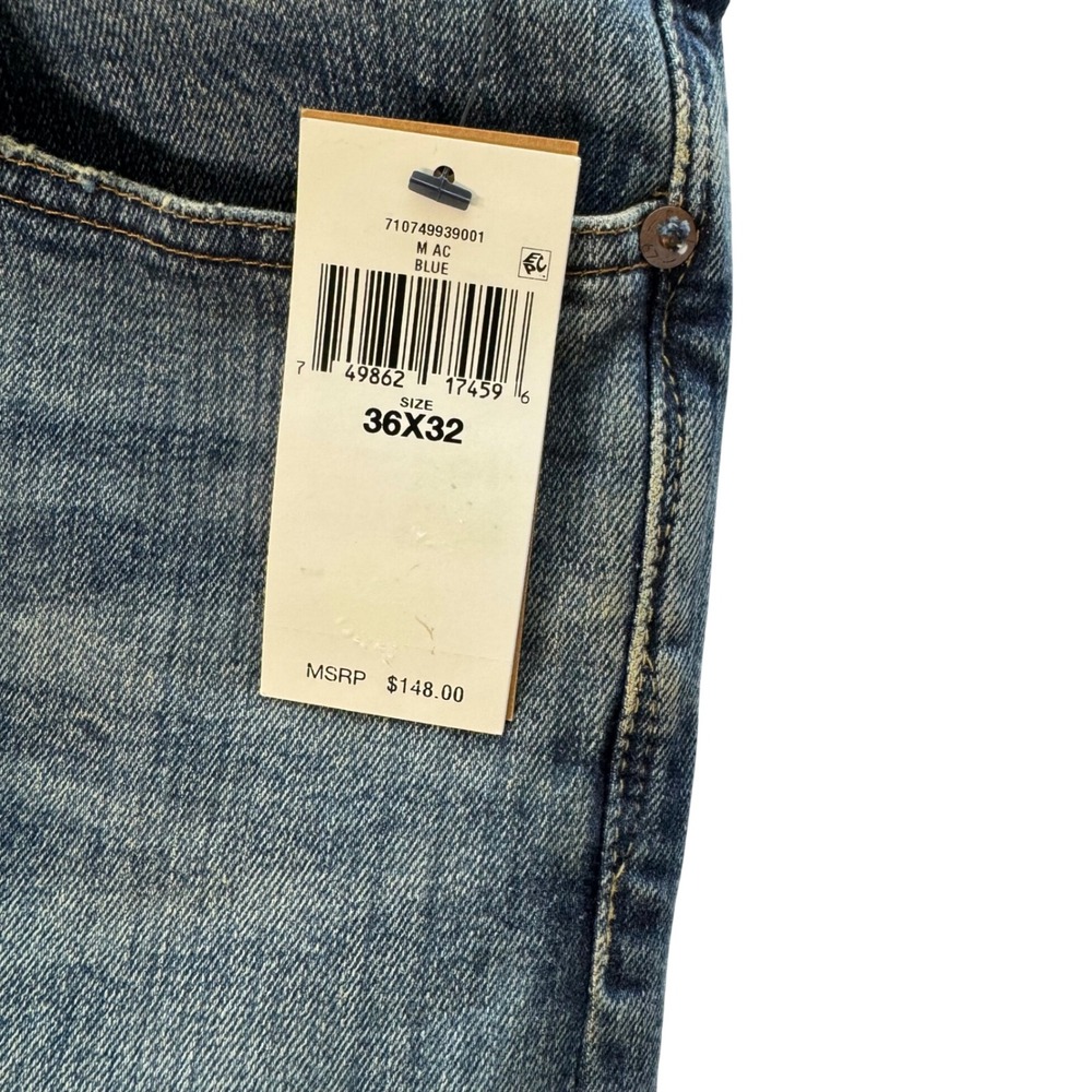 Polo Ralph Lauren Sullivan Slim Men 36x32 Blue Low Stretch Rope Dyed $138 Jeans - Picture 9 of 10